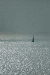 Utsikt från Apollonia, 2016 (handmålat fotografi)