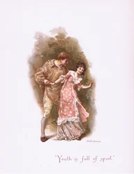 Ungdom är full av sport, från Some Old Love Songs publicerade av Hildesheimer & Faulkner, 1892