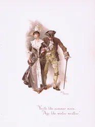 Ungdom som en sommarmorgon, från Some Old Love Songs publicerade av Hildesheimer & Faulkner, 1892