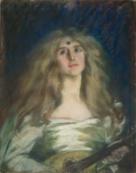 Natalie med mandolin