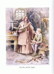 Pojken och ängeln, illustration från 