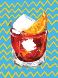 Negroni-blå