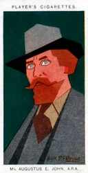 Augustus John, brittisk målare, 1926.