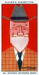 George Bernard Shaw, irländsk dramatiker, 1926.