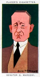 Guglielmo Marconi, italiensk uppfinnare, 1926.