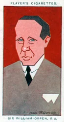 Sir William Orpen, brittisk målare, 1926.