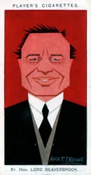 William Maxwell Aitken, 1:e baron Beaverbrook, statsman och tidningsinnehavare, 1926.