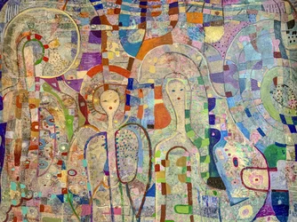Drömlika mosaikfigurer