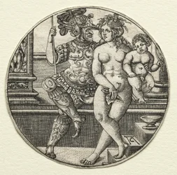 Mars, Venus och Amor, 1520-talet.