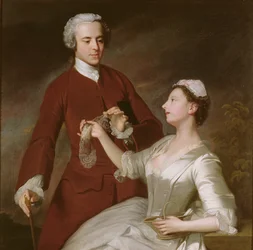 Porträtt av Sir Edward och Lady Turner, 1740
