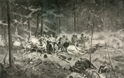 Till minnet av modiga män. Major Wilsons sista ställning vid Shanghaifloden, 1893, 1900.