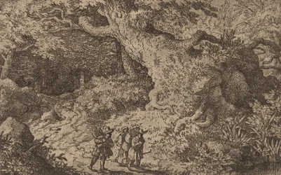 En tjock skog, troligen ca. 16451656.