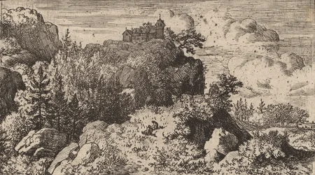 Firs in the Defile, förmodligen ca. 16451656.