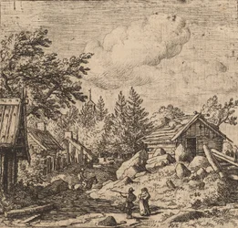 Hamlet på bergig mark, troligen ca. 16451656.