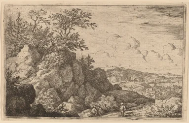 Bonde med sin hund, troligen ca. 16451656.