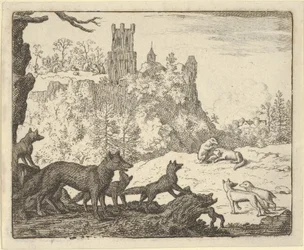 Renard lämnar med grävlingen, 1650-75.