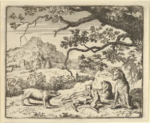 Renard får ett nytt citat från grävlingen, 1650-75.