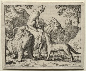 Reynard räven: Reynard och hans följeslagare