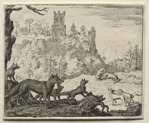 Reynard räven: Reynard och grävlingen avgår till hovet.