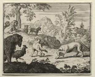 Reynard räven: Striden mellan Reynard och vargen