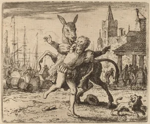 Assen och hunden, förmodligen ca. 16451656.