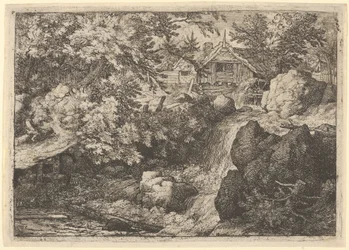 Kaskaden nära vattenkvarnen, 1600-talet.