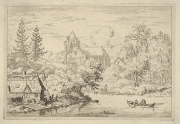Faten och plankorna vid flodens baksida, 1600-talet.