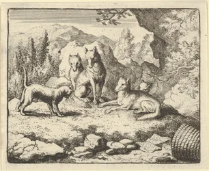 Katten kallar Renard att inställa sig inför Tribunalen, 1650-75.
