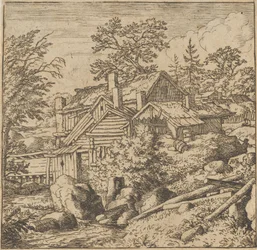 Hamlet på bergssidan, mitten av 1600-talet, mitten av 1600-talet.