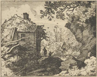 Halmkojan sedd bakifrån, 1600-talet.