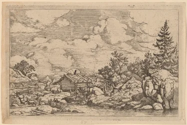 Tre getter vid floden, troligen ca. 16451656.