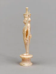 Vit bonde, schackpjäs, Indien, 1820 ca
