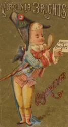 Från Girls and Children-serien N64 som marknadsför Virginia Brights Cigarettes for Allen &..., 1886.