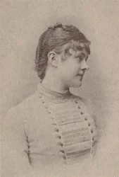 Lili Rupp, från Actresses-serien N67 som marknadsför Virginia Brights Cigarettes for A..., ca. 1888.