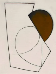 Brun geometrisk abstraktion