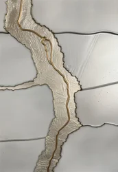”Gilded Fissure” – abstrakt