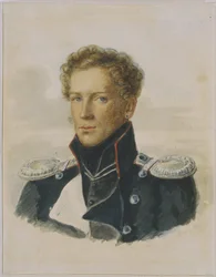 Sergey Lanskoy 1789-1832, officer vid Chevaliergardet, 1829