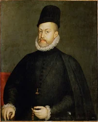 Filip II, kung av Spanien och Portugal (målning på duk)