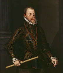 Filip II av Spanien (1527-98) c.1570 (olja på duk)