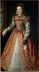 Porträtt av Elisabet av Frankrike (eller Isabella av Valois)