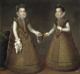 Spädbarnen Isabel Clara Eugenia och Catalina Micaela