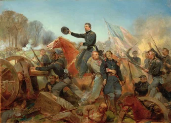 Slaget vid vildmarken, attack vid Spotsylvania Court House, Virginia, 1865