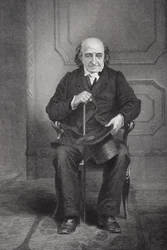 Porträtt av Albert Gallatin (1761-1849) (litho)