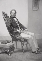 Porträtt av Henry Wadsworth Longfellow (1807-82)