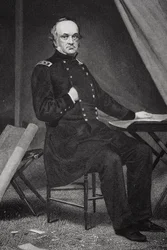 Porträtt av Henry Wager Halleck (1815-72)