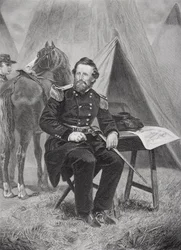 Porträtt av Nathaniel Lyon (1818-61) (litografi)