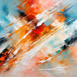 Energisk, modern abstrakt konst