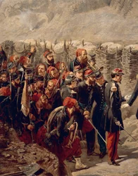 Marskalk Patrice MacMahon med Zouaves i Malakoff