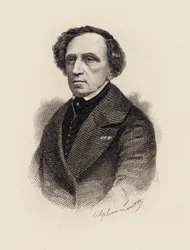 Porträtt av kompositören Giacomo Meyerbeer 1791-1864, 1875.