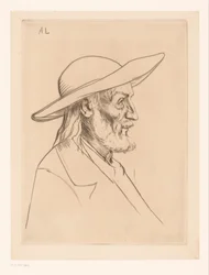 Breton man med hatt paysan breton